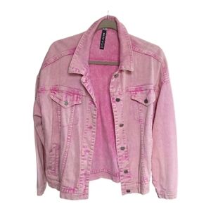 Lord & Taylor Pink Jean Jacket
